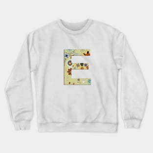 Monogram letter E Crewneck Sweatshirt